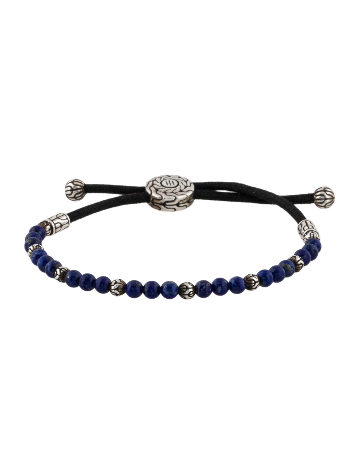 John Hardy Lapis Bead Batu Classic Chain Adjustable Bracelet