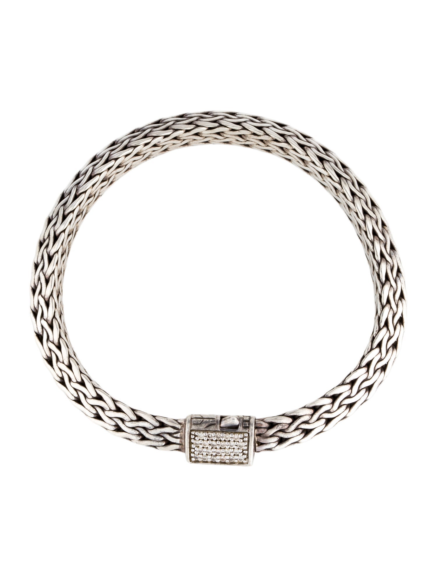 John Hardy Diamond Tiga Classic Chain Bracelet