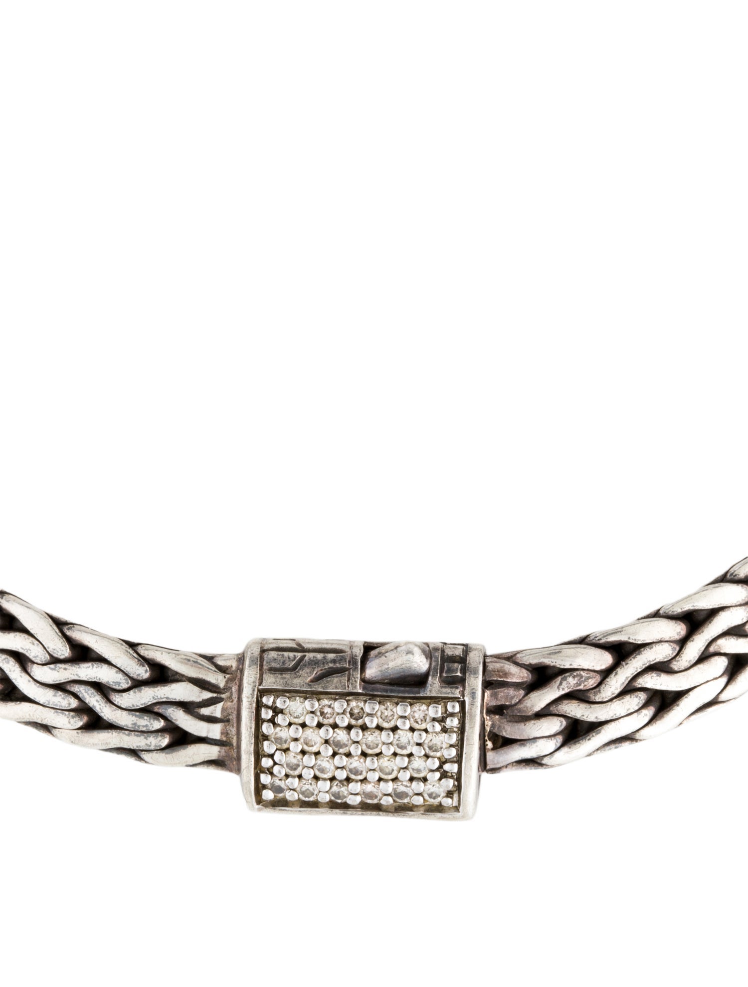 John Hardy Diamond Tiga Classic Chain Bracelet