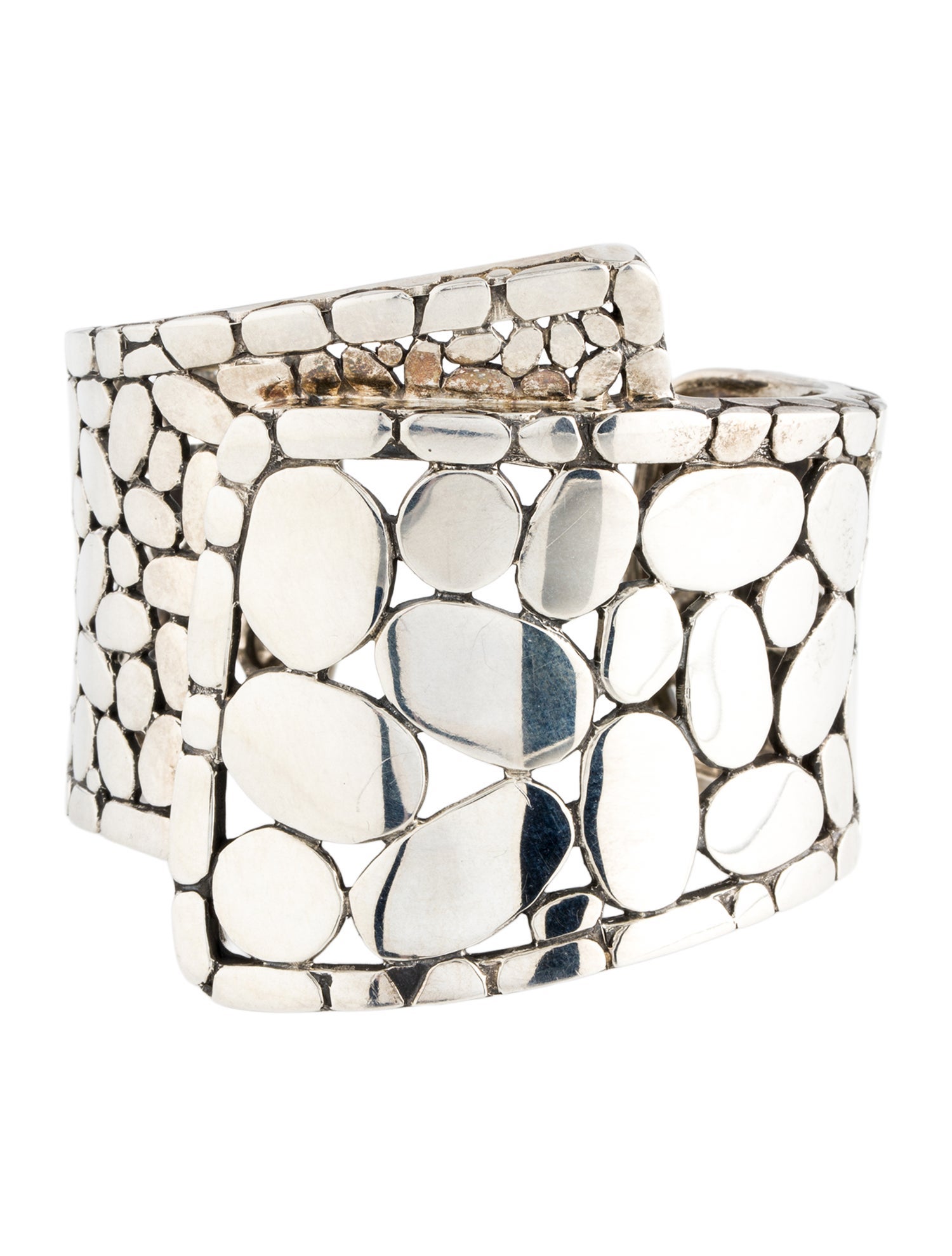 John Hardy Kali Pebble Overlap Cuff