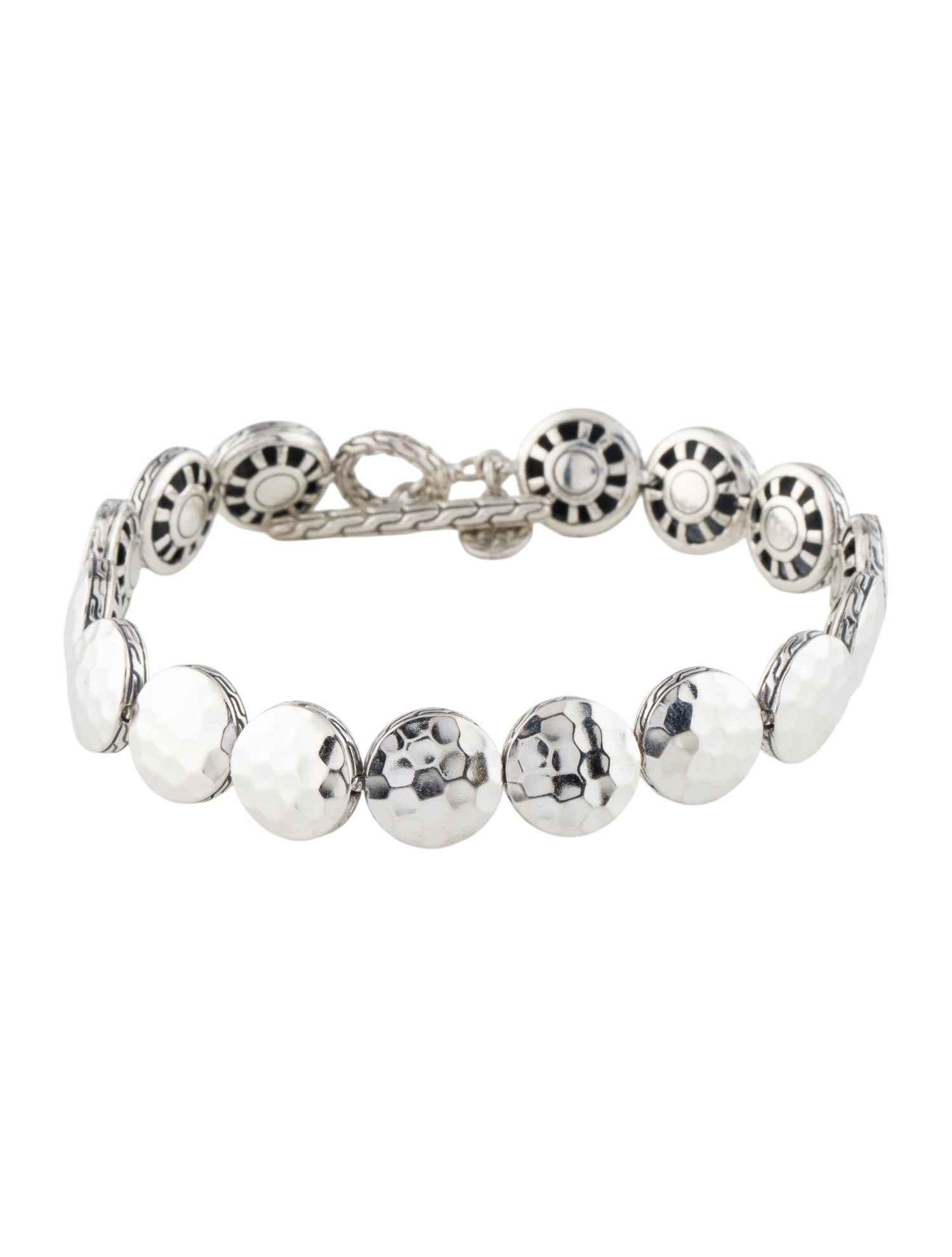 John Hardy Palu Round Disc Toggle Bracelet