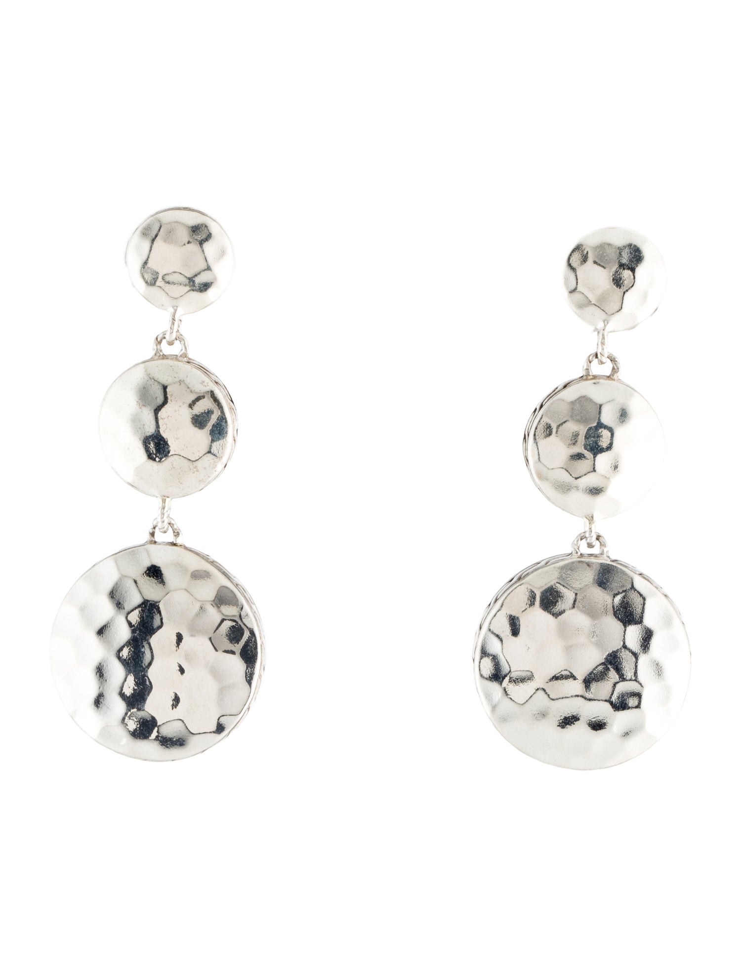 John Hardy Palu Hammered Drop Earrings