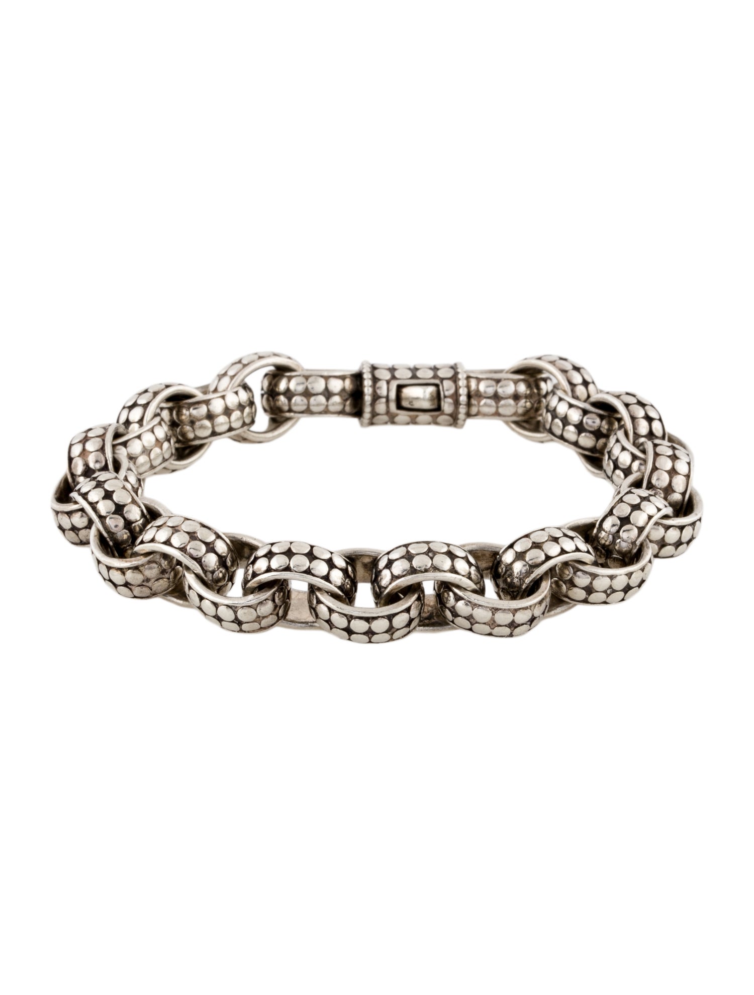 John Hardy Dot Oval Link Bracelet
