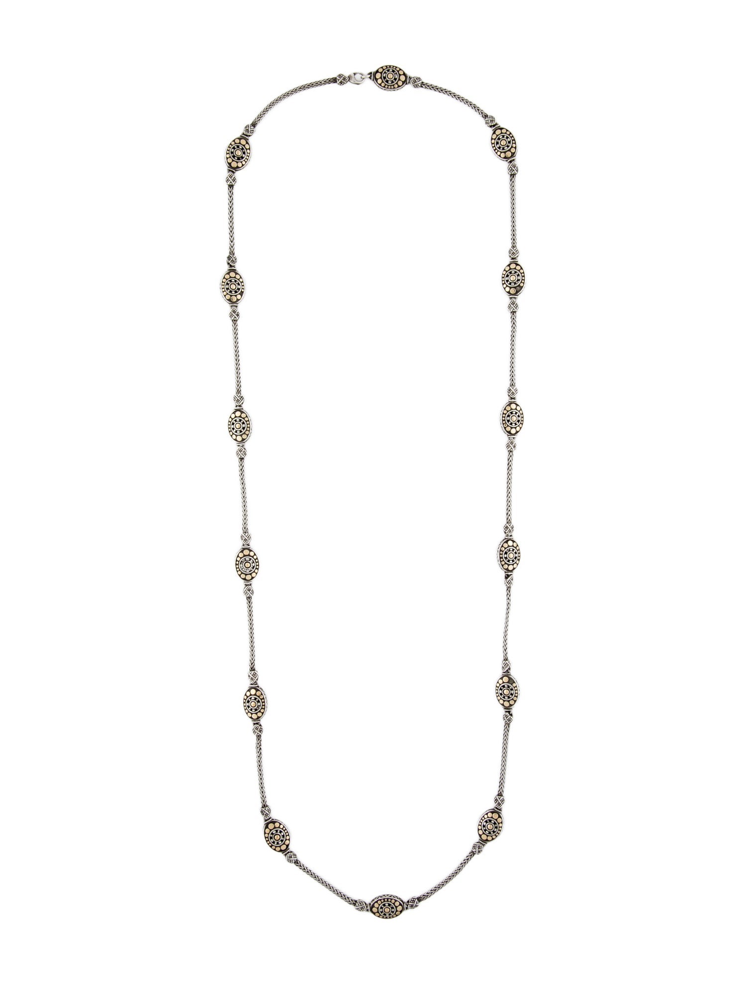 John Hardy Two-Tone Jaisalmer Dot Station Necklace