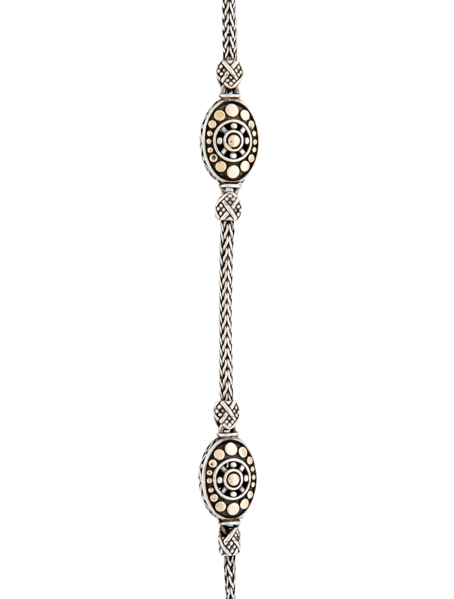 John Hardy Two-Tone Jaisalmer Dot Station Necklace