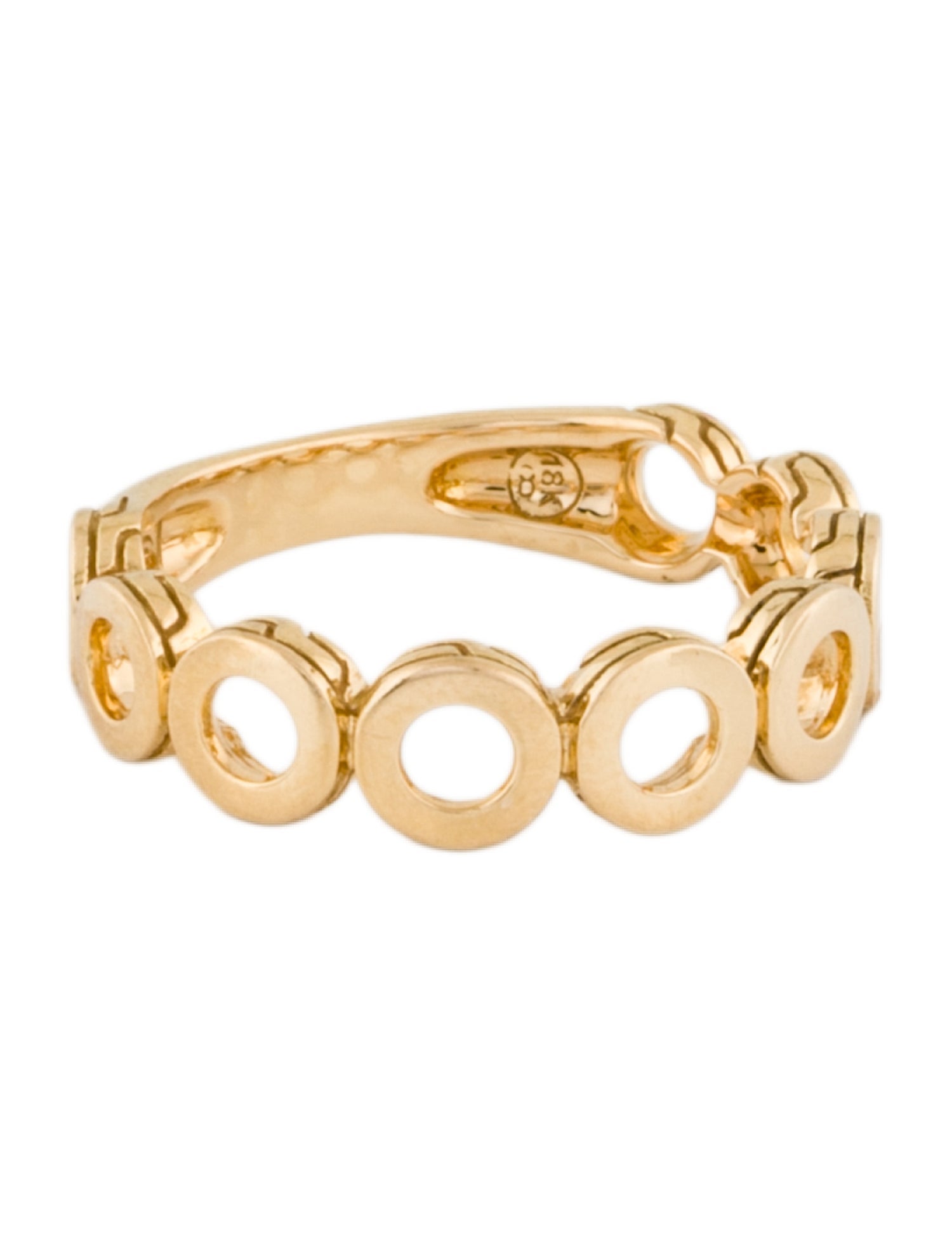 John Hardy 18K Circle Classic Chain Ring