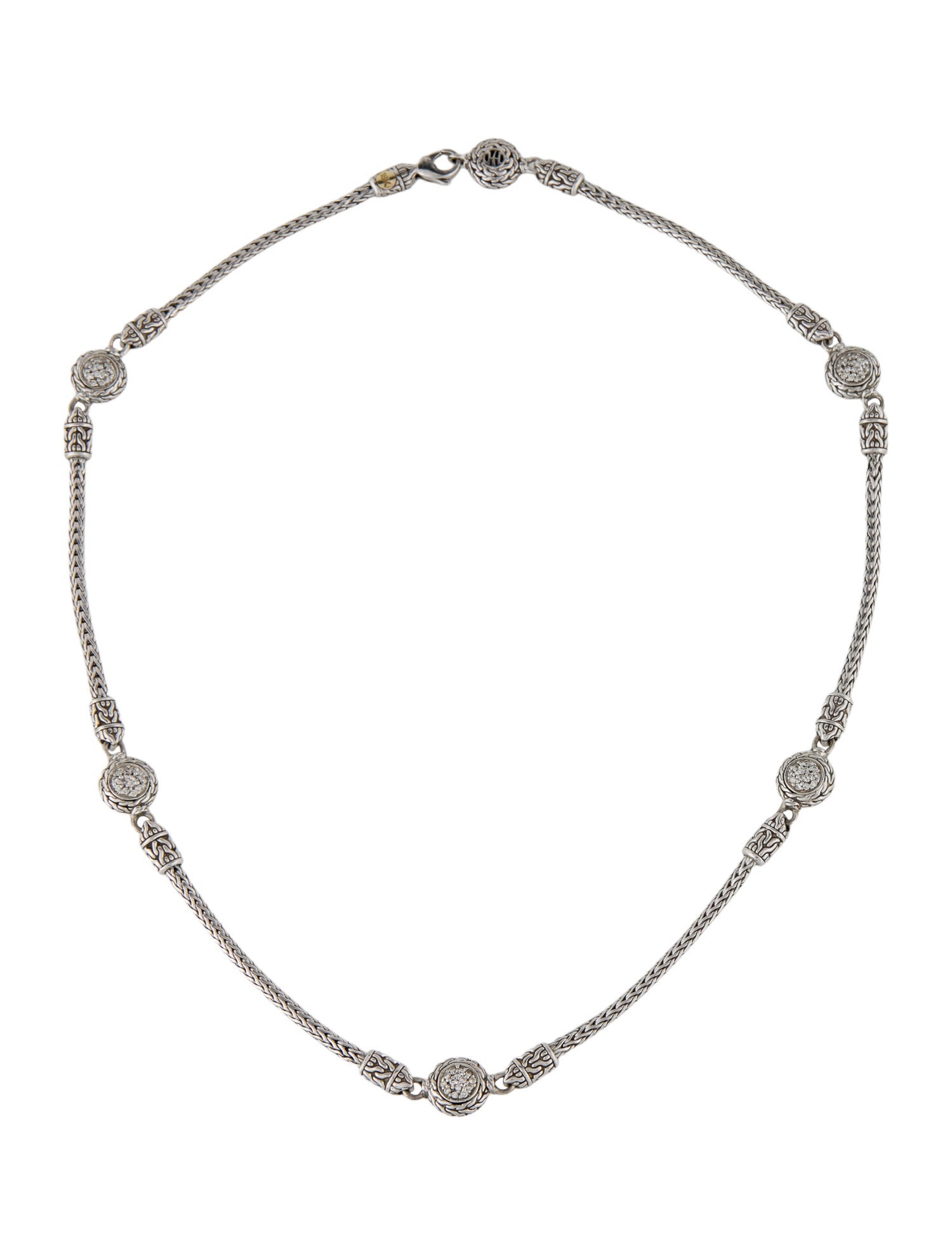 John Hardy Diamond Station Necklace