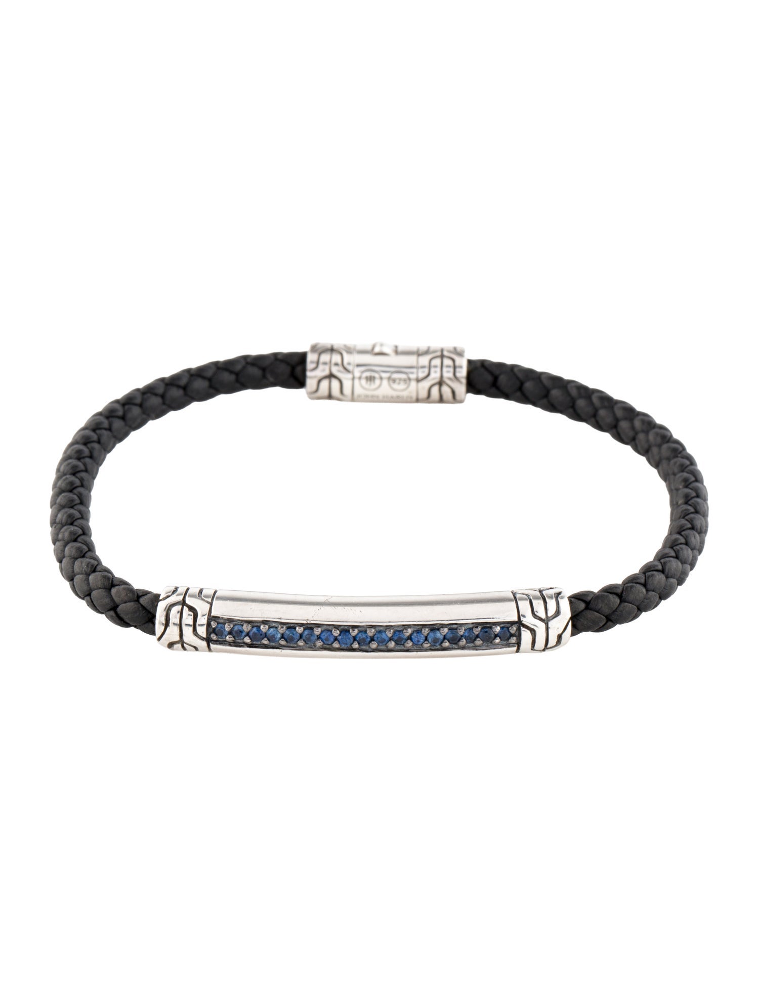 John Hardy Sapphire Leather Bracelet