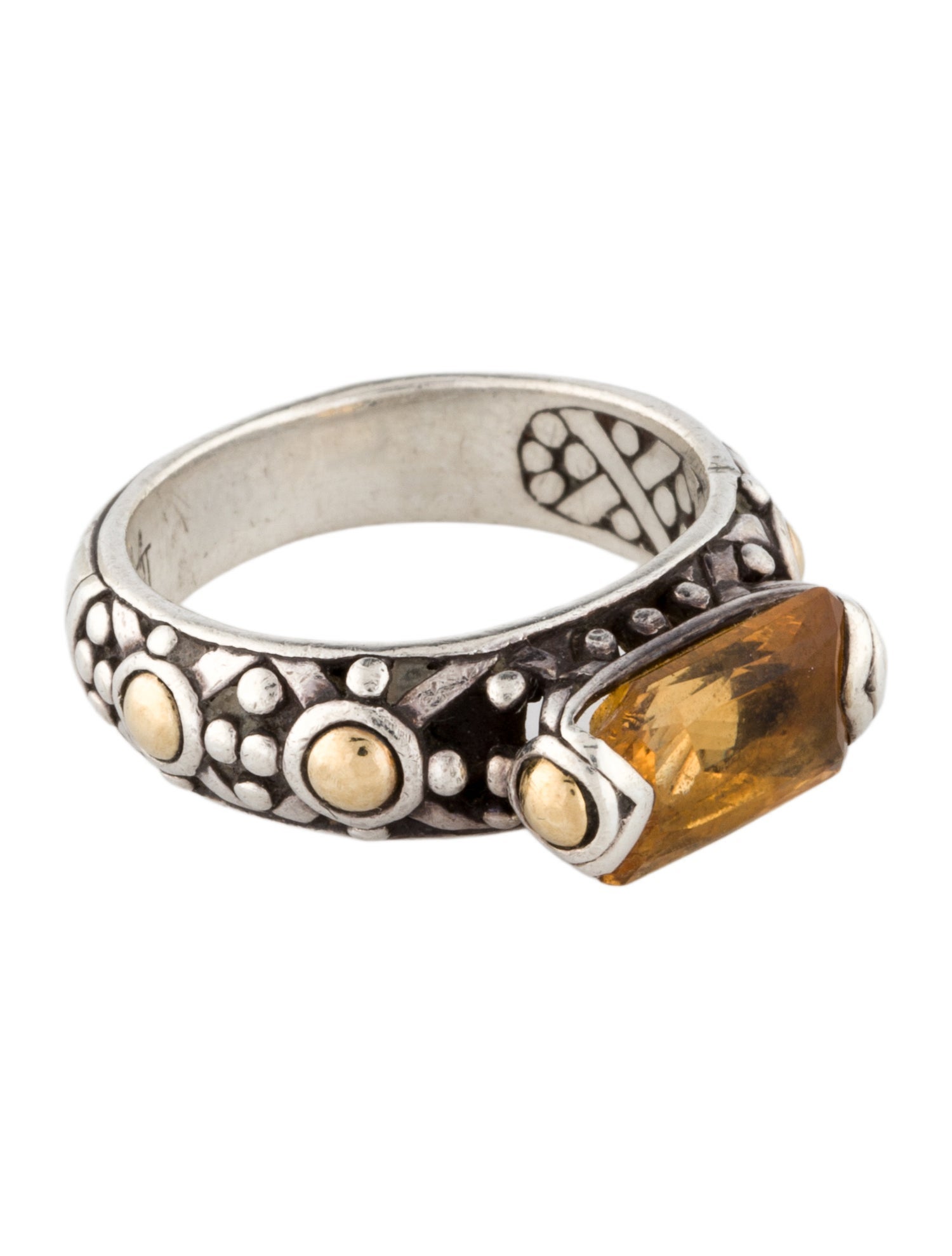 John Hardy 1.86ct Citrine Jaisalmer Cocktail Ring