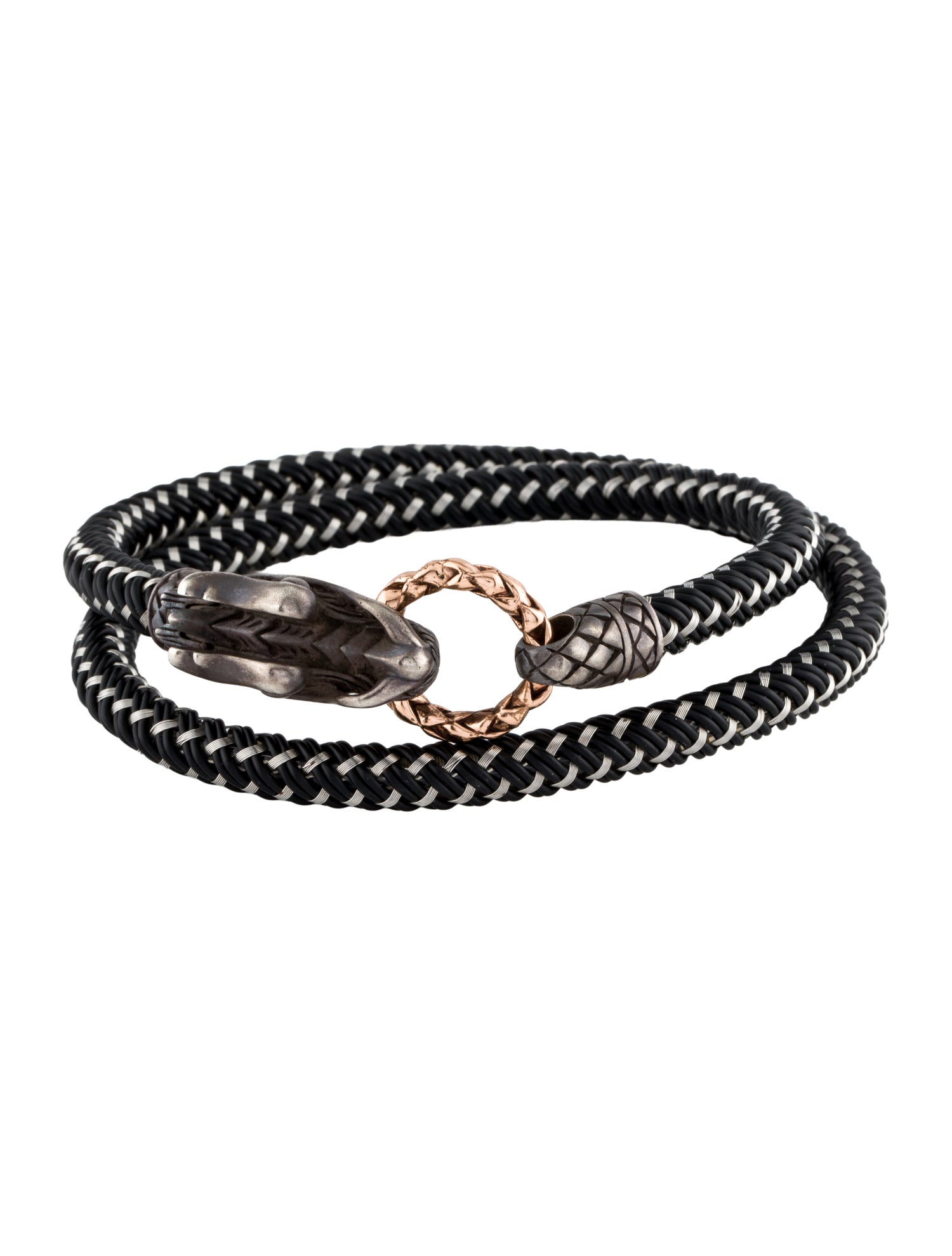 John Hardy Nylon Cord Legends Naga Double Wrap Bracelet