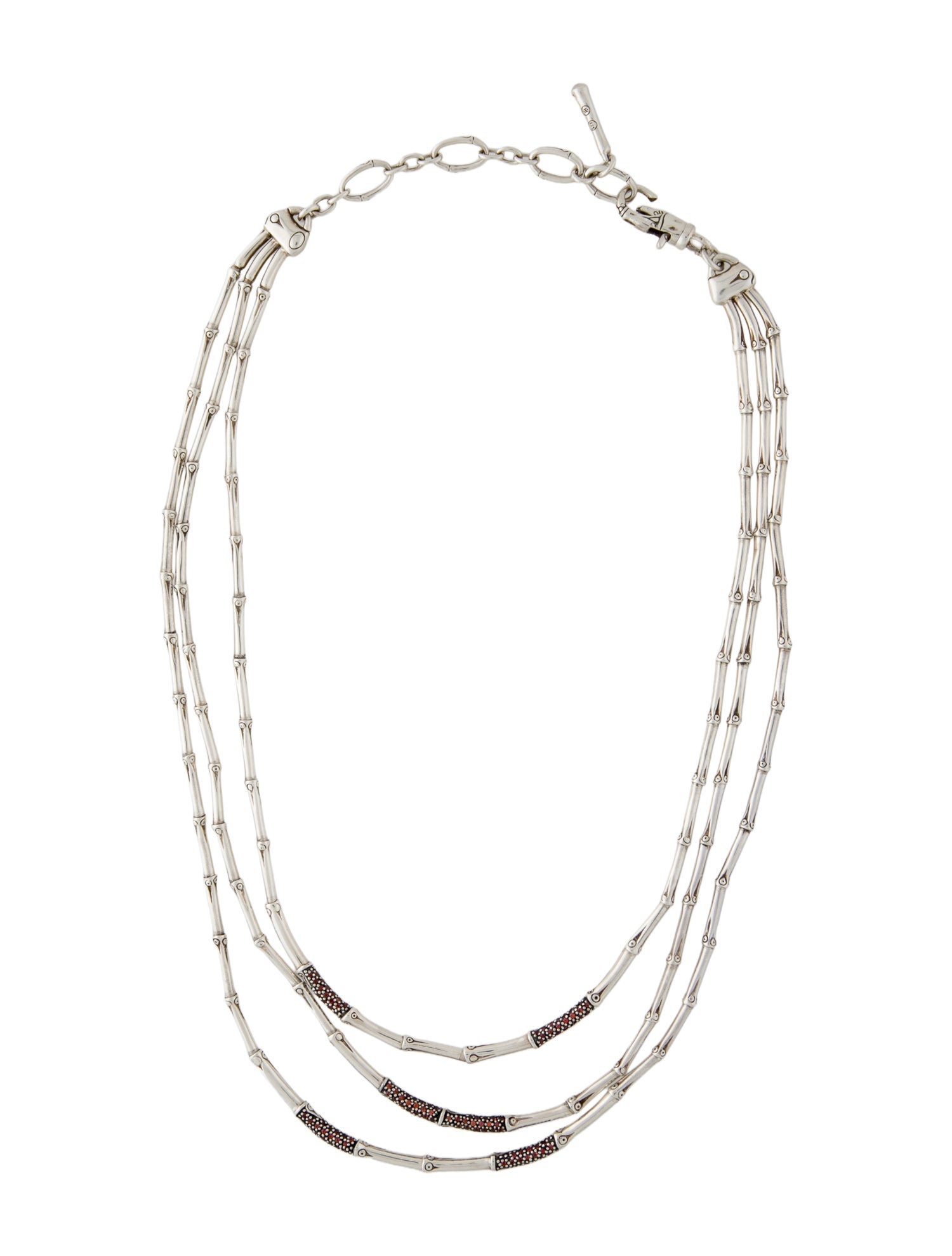 John Hardy 1.76ctw Sapphire Bamboo Necklace