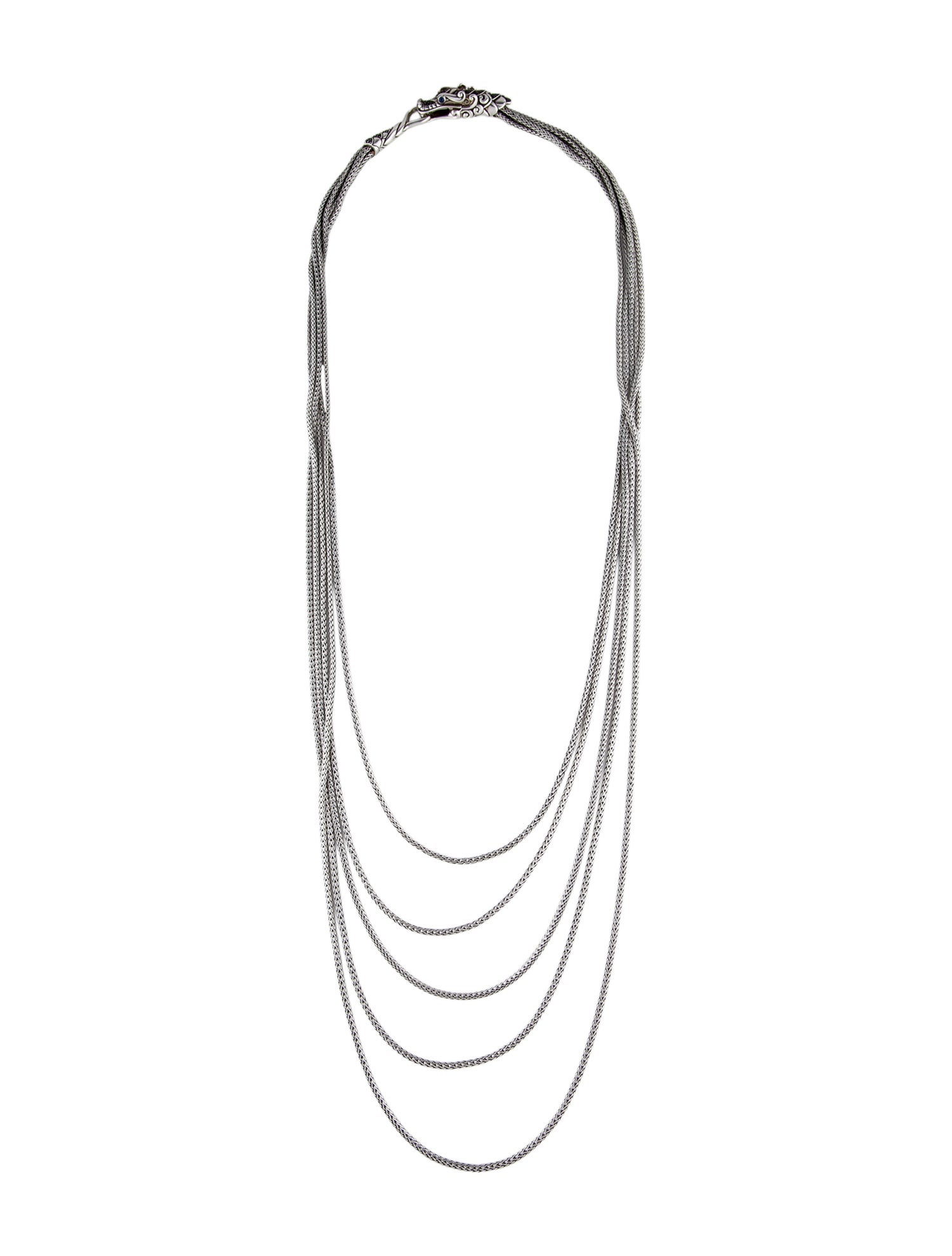 John Hardy Spinel & Sapphire Legends Naga Multistrand Necklace