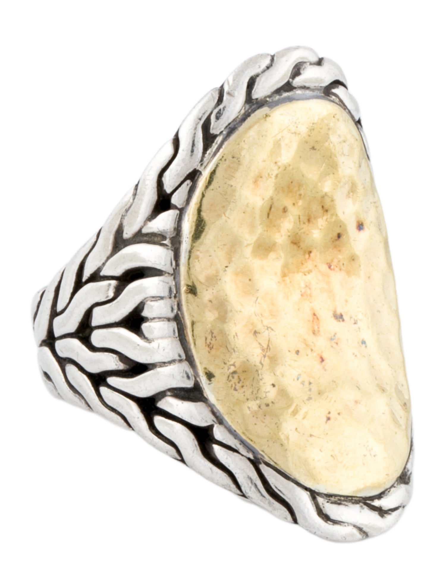 John Hardy Two-Tone Palu Saddle Ring