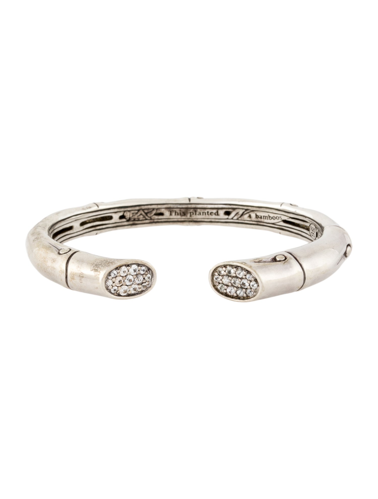 John Hardy Sapphire Bamboo Kick Cuff Bracelet
