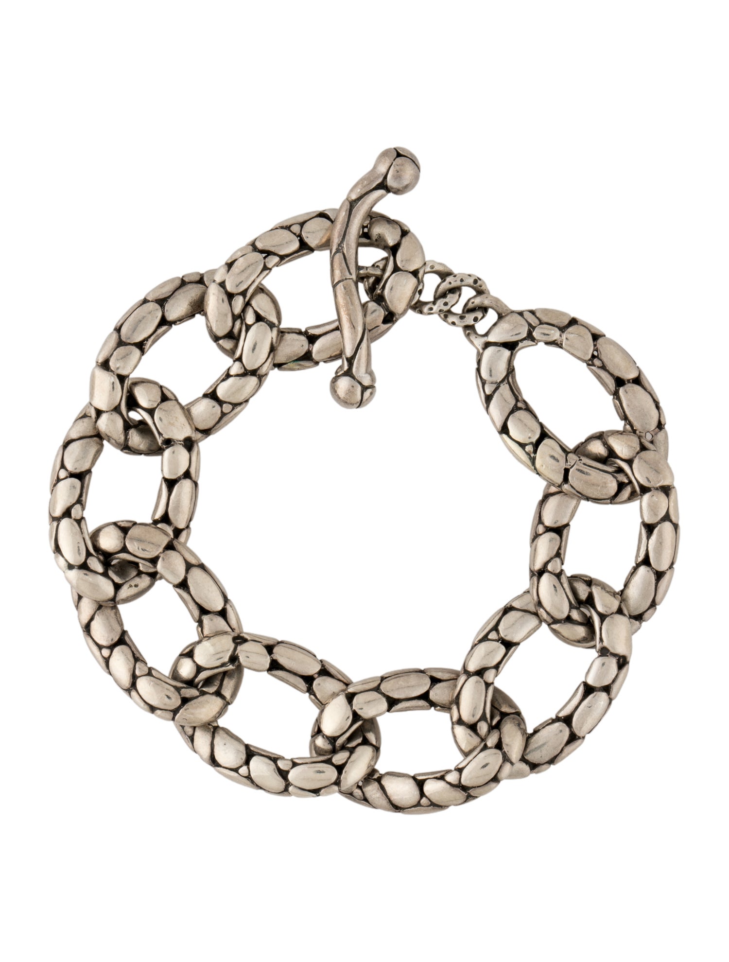 John Hardy Kali Pebble Link Toggle Bracelet