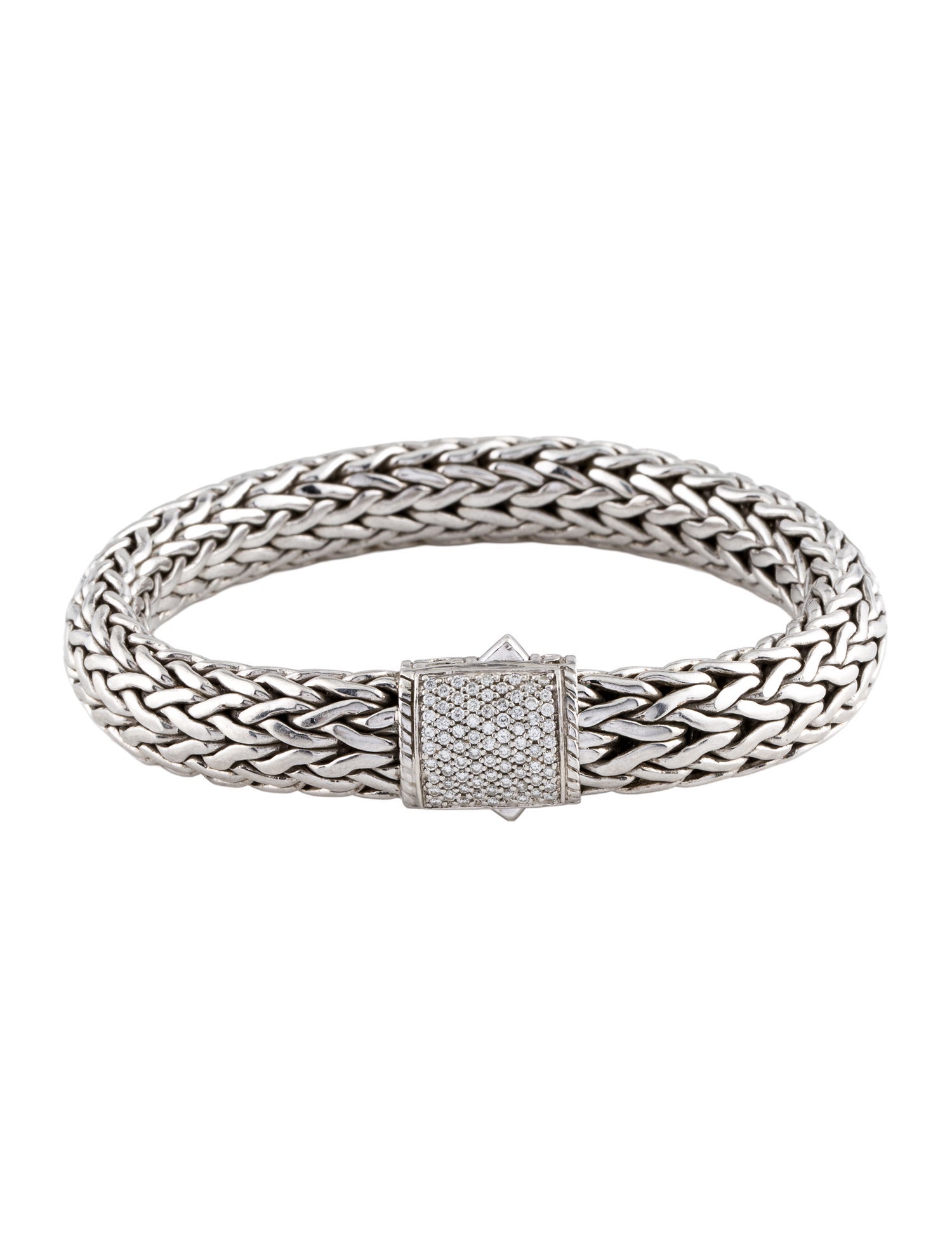 John Hardy Diamond Classic Chain Link Bracelet