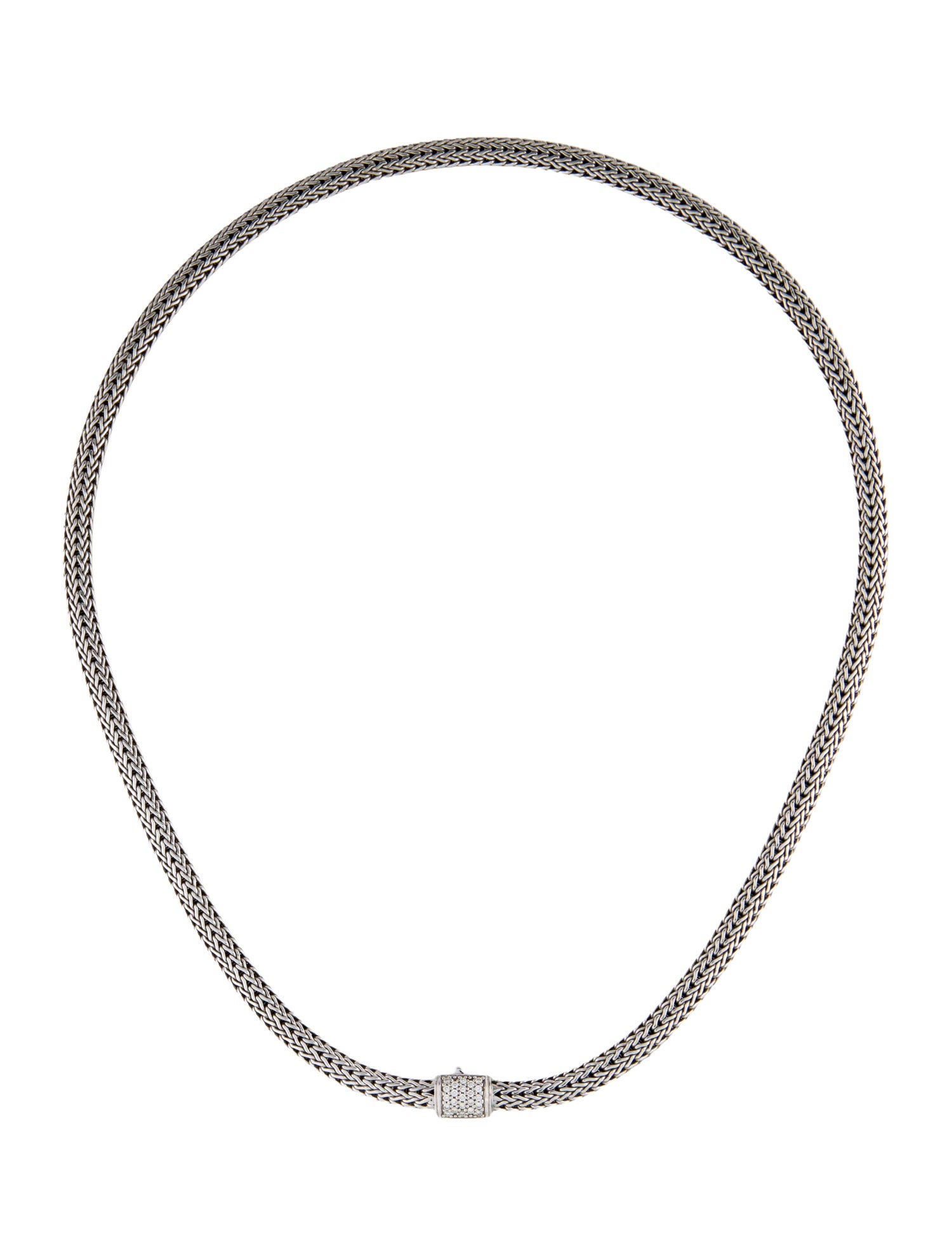 John Hardy Diamond Classic Chain Necklace