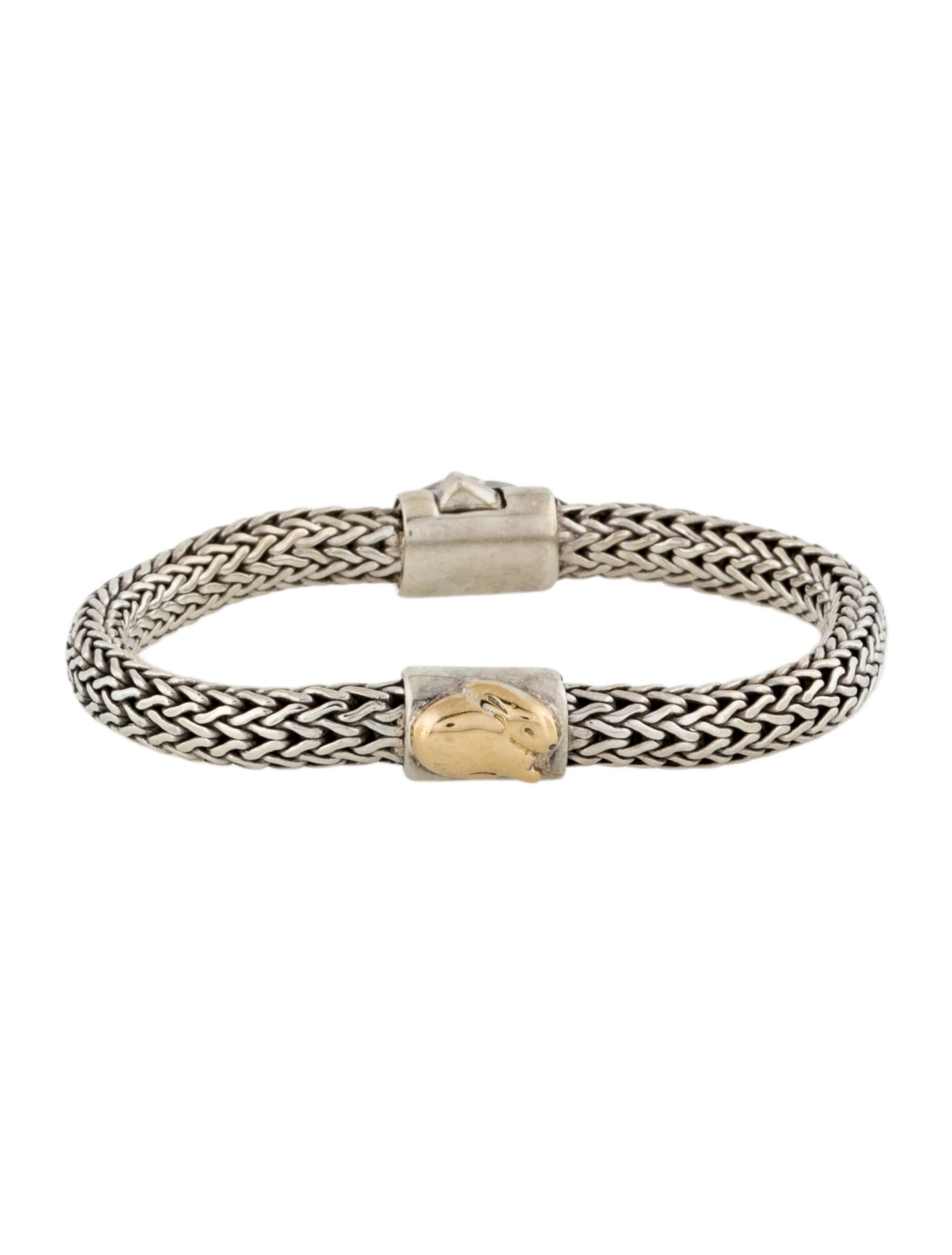 John Hardy Two-Tone Baby Bunny Station Link bracelet