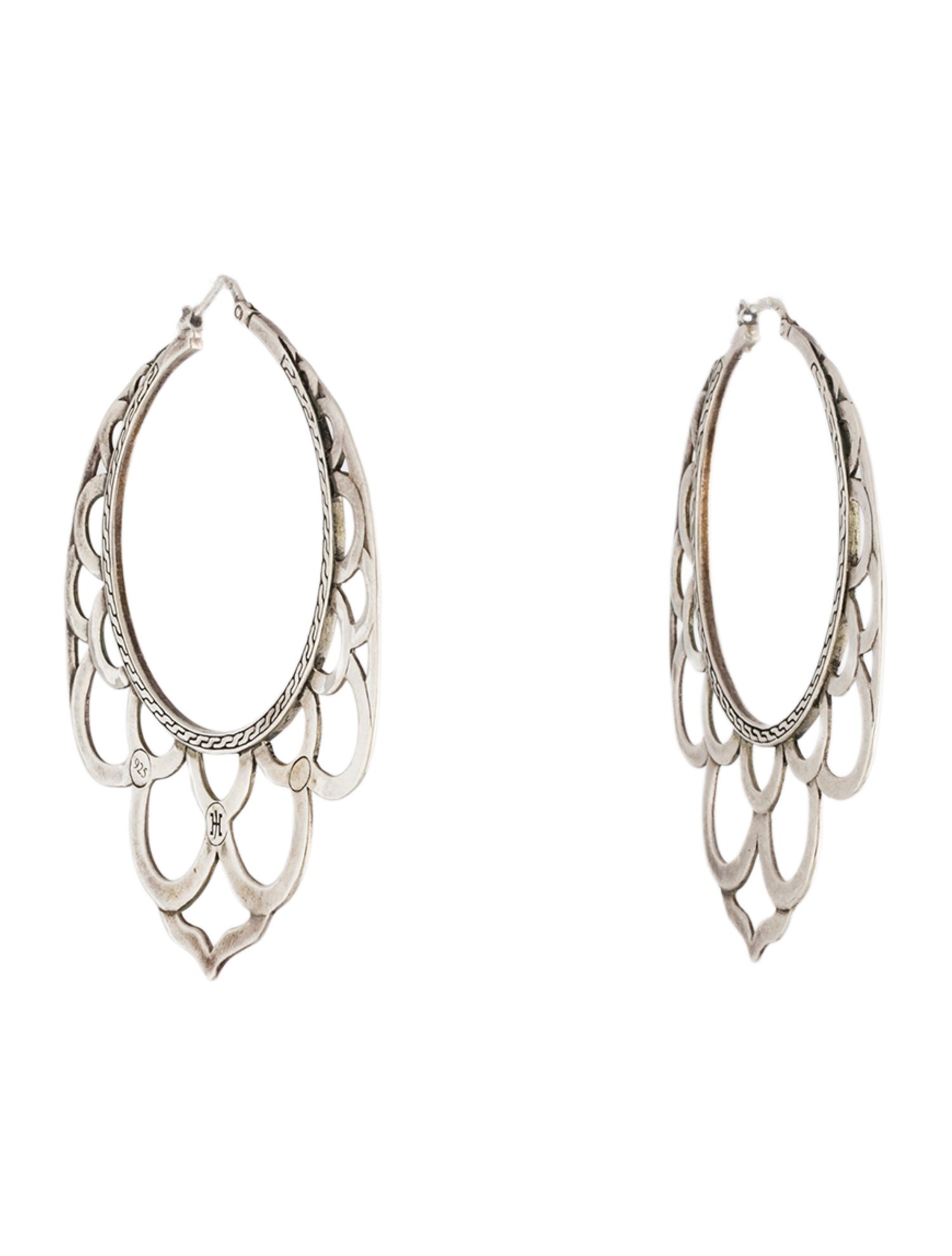 John Hardy Large Naga Hoop Earrings