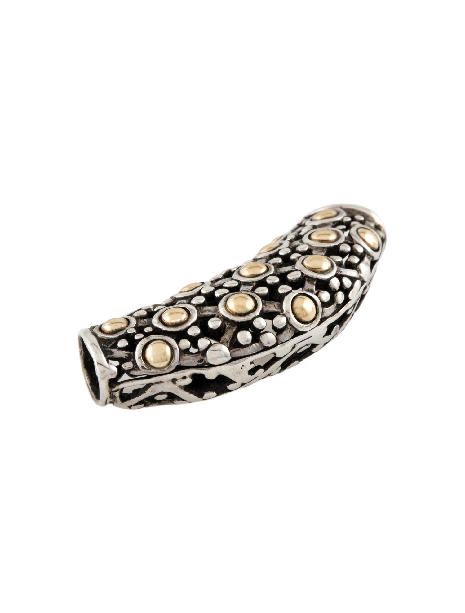 John Hardy Two Tone Dot Slider Pendant