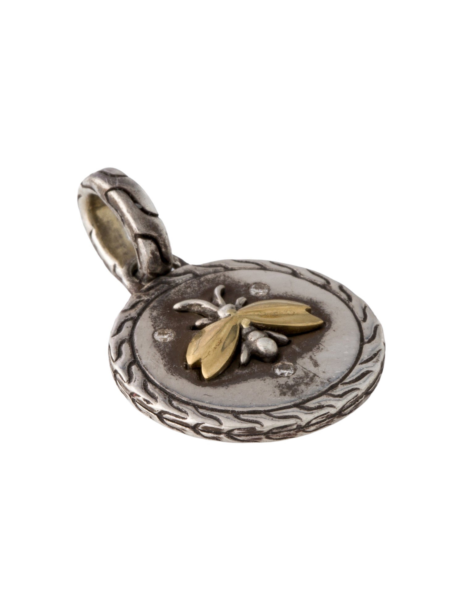 John Hardy Diamond Firefly Amulet Pendant