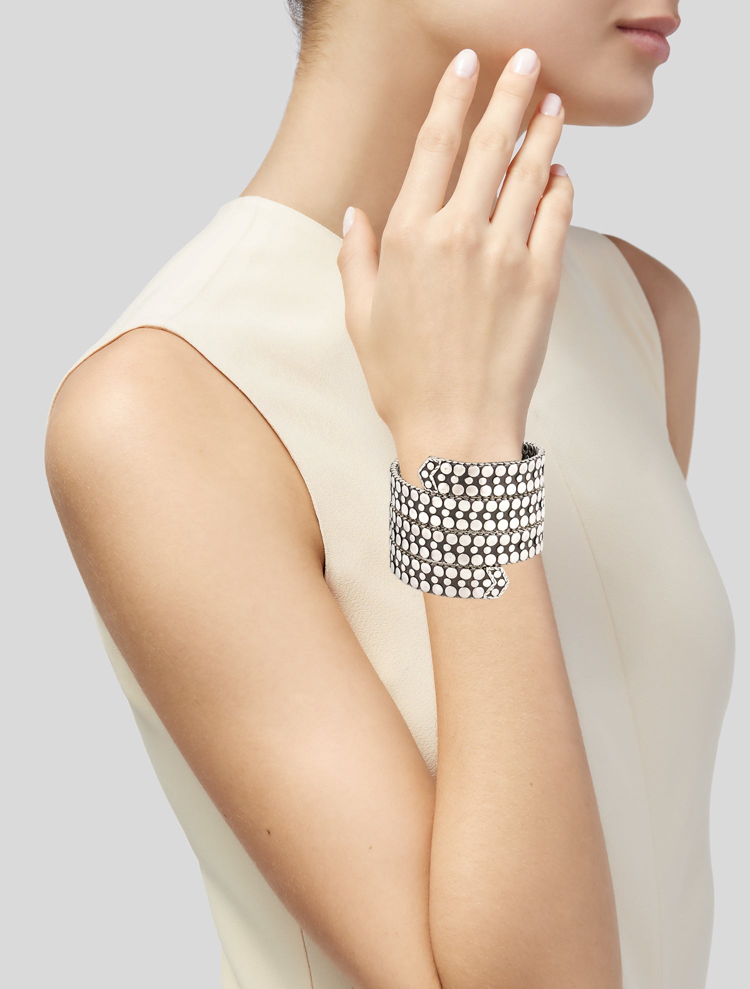 John Hardy Dot Triple Coil Bracelet