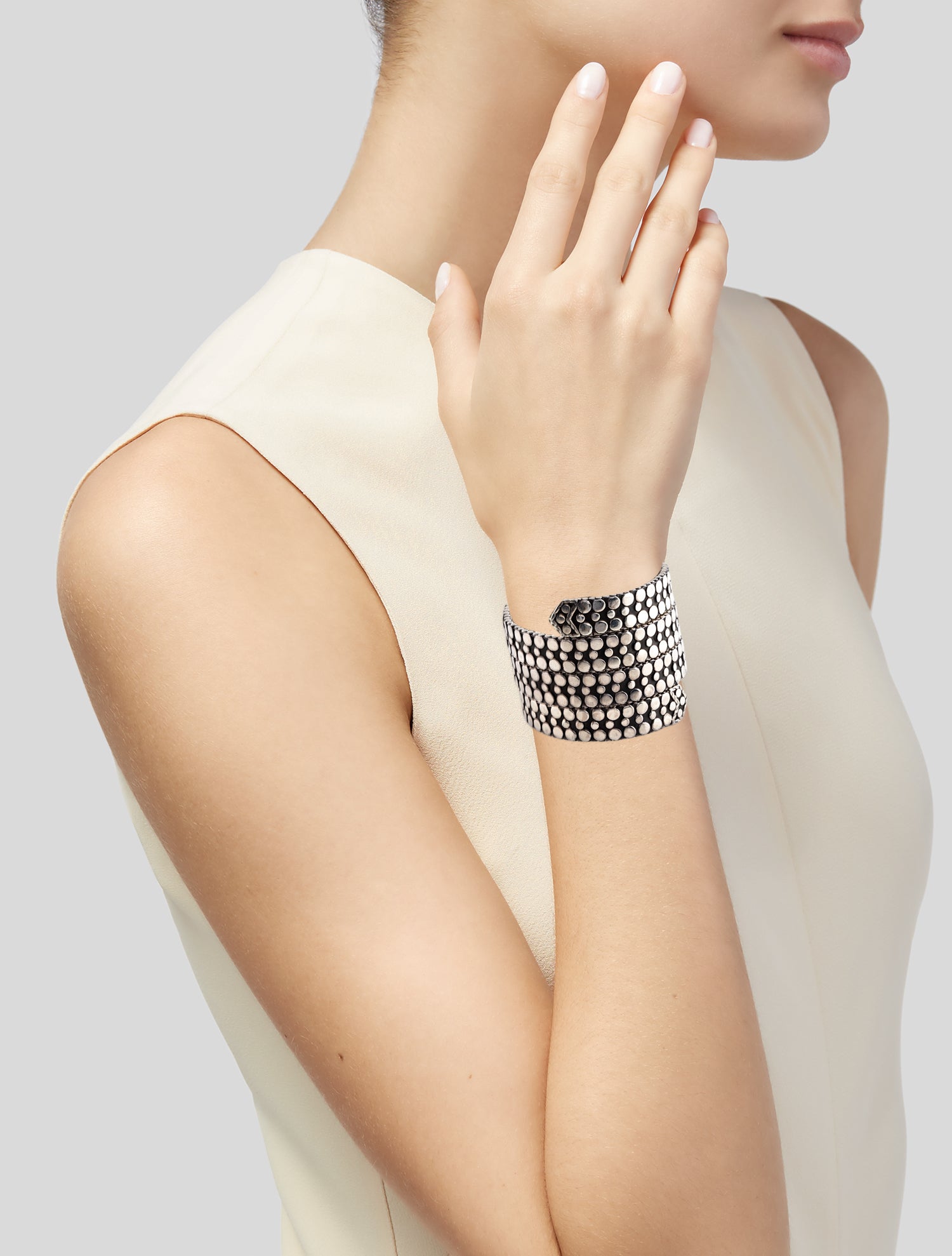 John Hardy Triple Coil Wrap Bracelet
