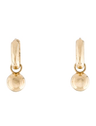 J. Hannah 14K Pearl Charm Drop Earrings