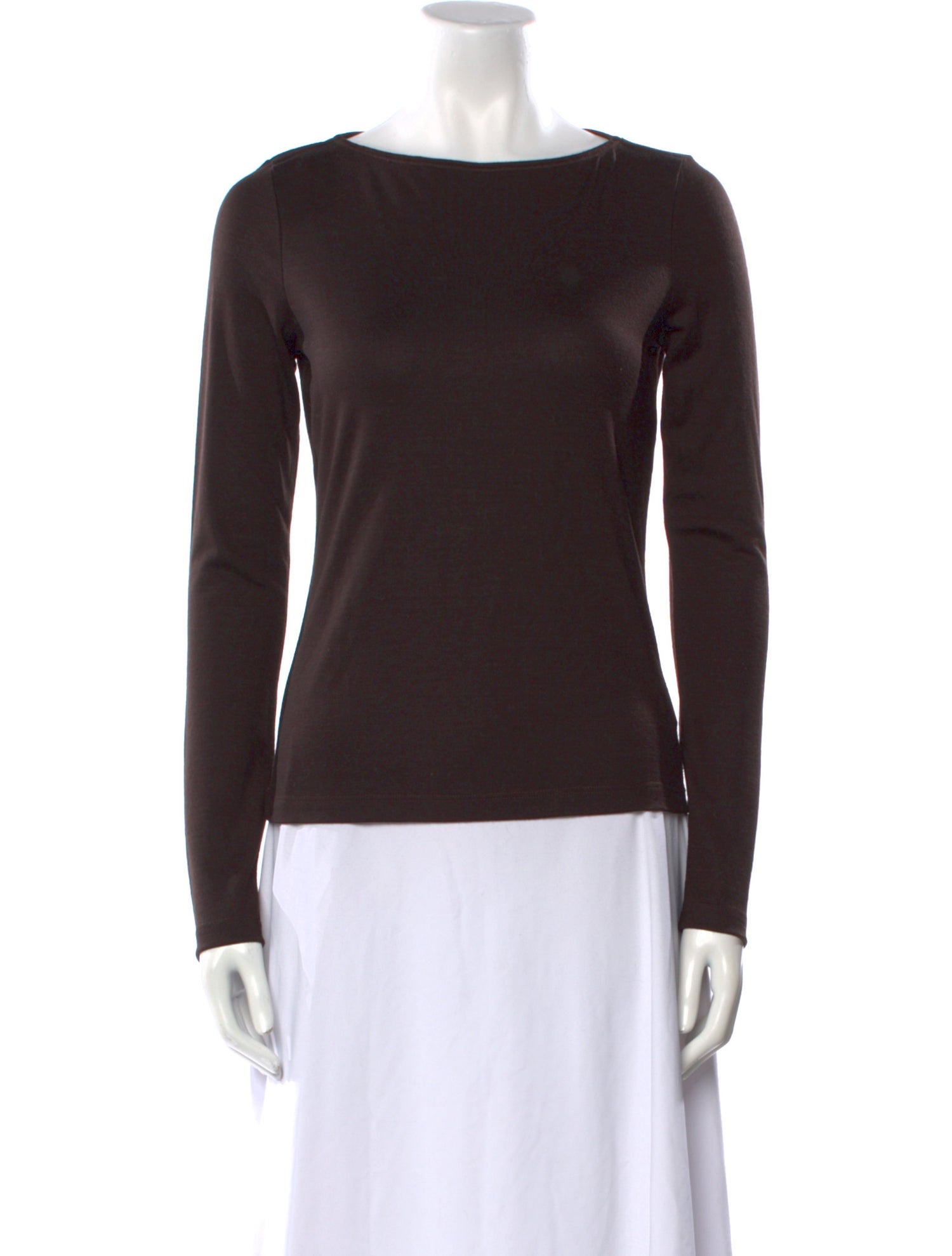 Renggli Wool Bateau Neckline Top