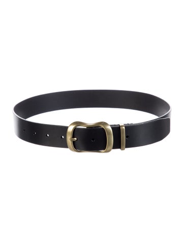 Pre-owned Renggli Leather Waist Belt In Black