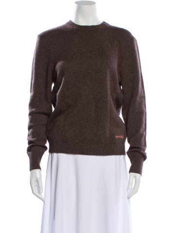 Pre-owned Renggli Cashmere Crew Neck Sweater In Brown