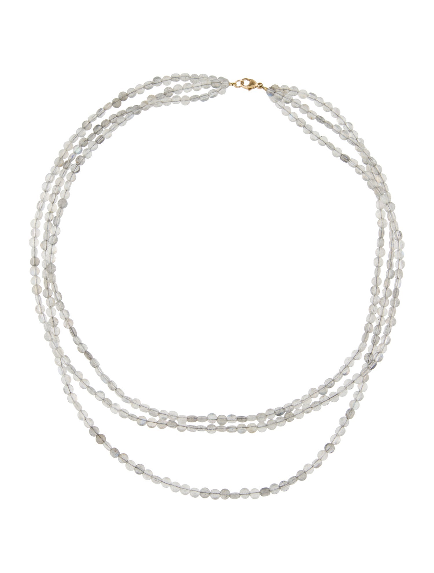 Balenciaga Dendritic Quartz Shark Tooth Necklace - Gold-Tone