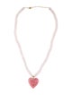 Jia Jia 14K Diamond, Rose Quartz, & Rhodochrosite Aurora Heart Pendant Necklace