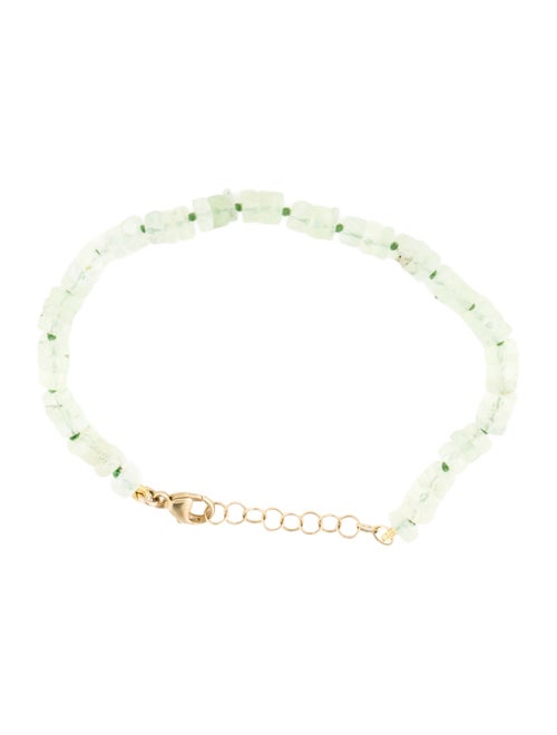 Jia Jia 14K Prehnite Aurora Fancy Cut Bracelet