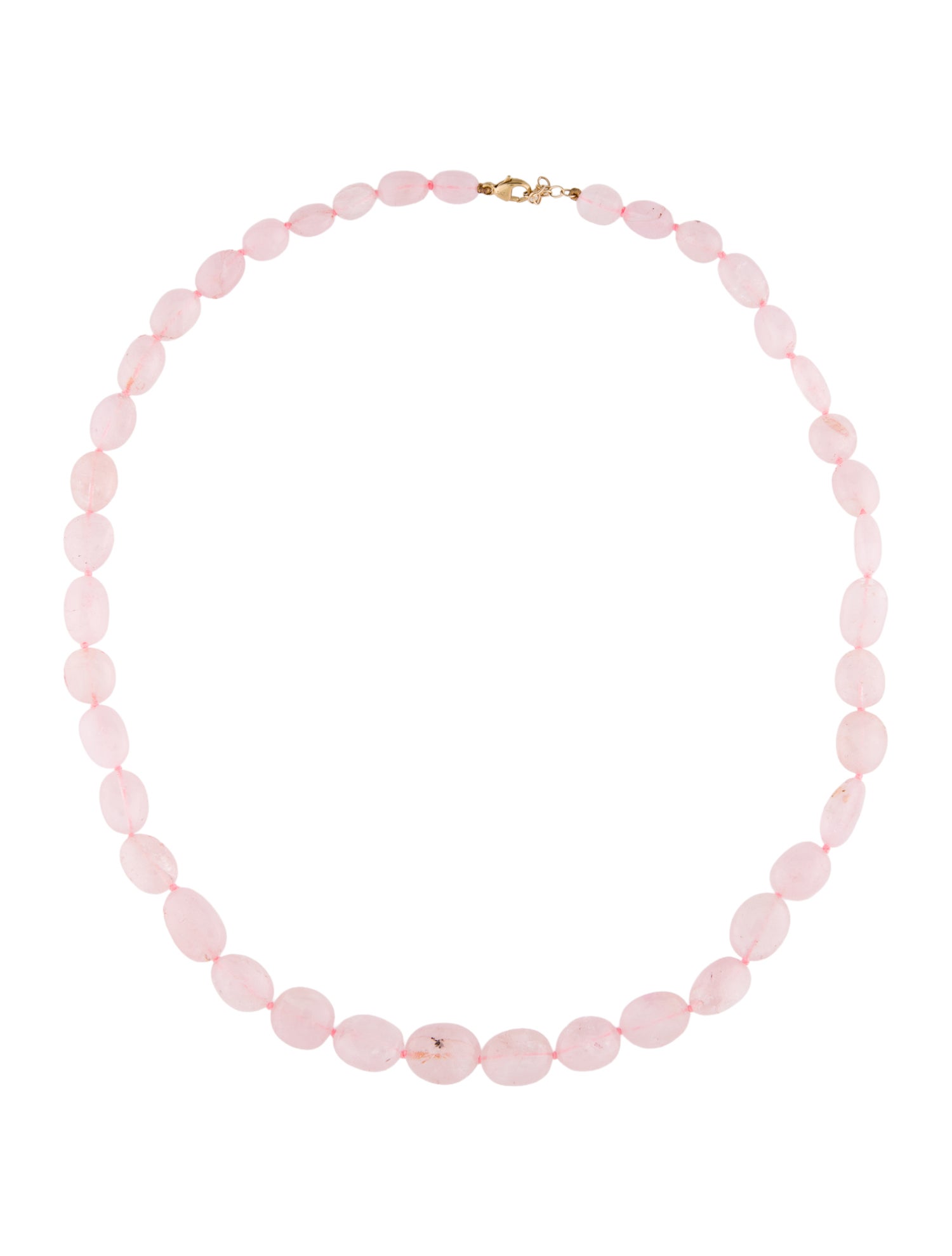 Jia Jia 14K Rose Quartz Bead Necklace