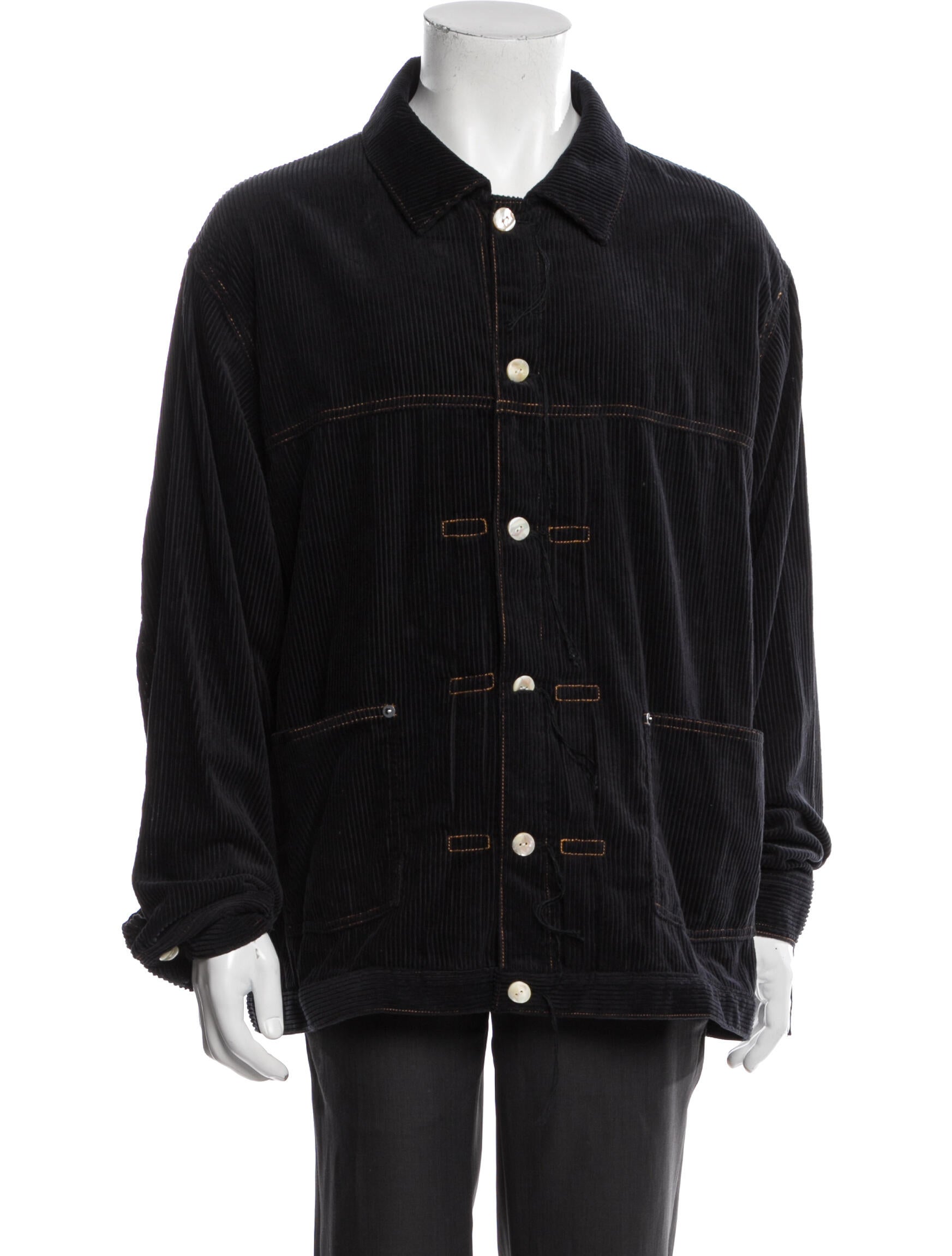 Jieda V-Neck Long Sleeve Polo Shirt