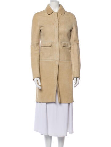 Jil Sander Coats Vintage Leather Fur Coat XS