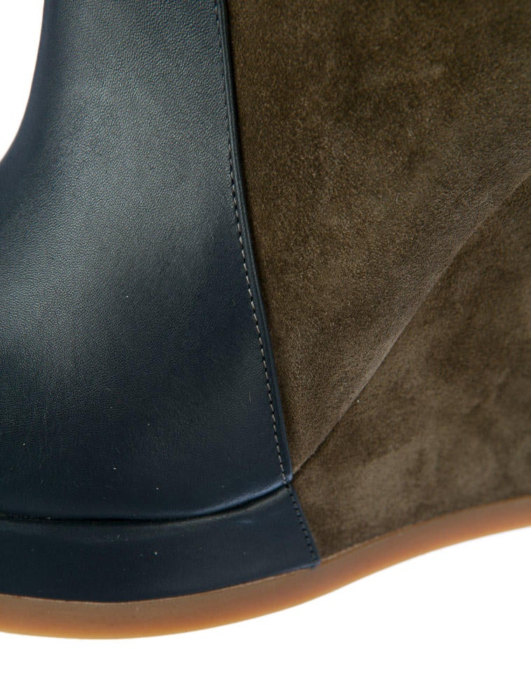 jil sander wedge boots
