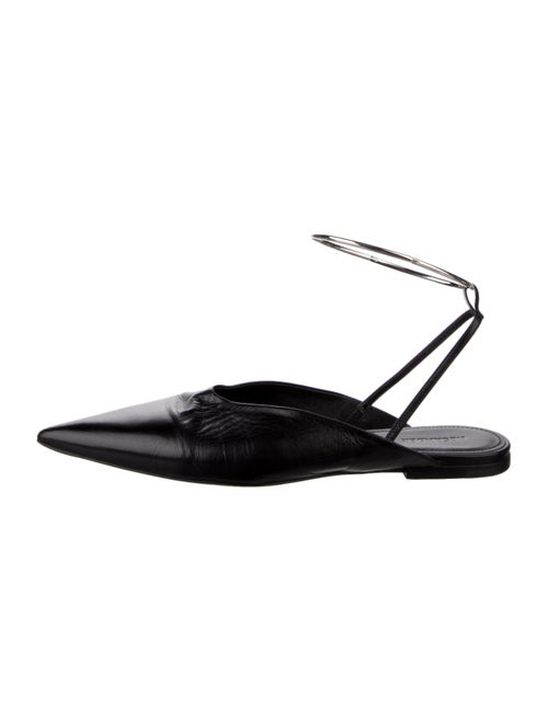 Jil Sander Leather Slingback Flats