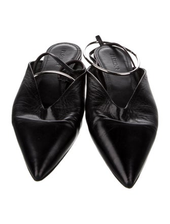 Jil Sander Leather Slingback Flats