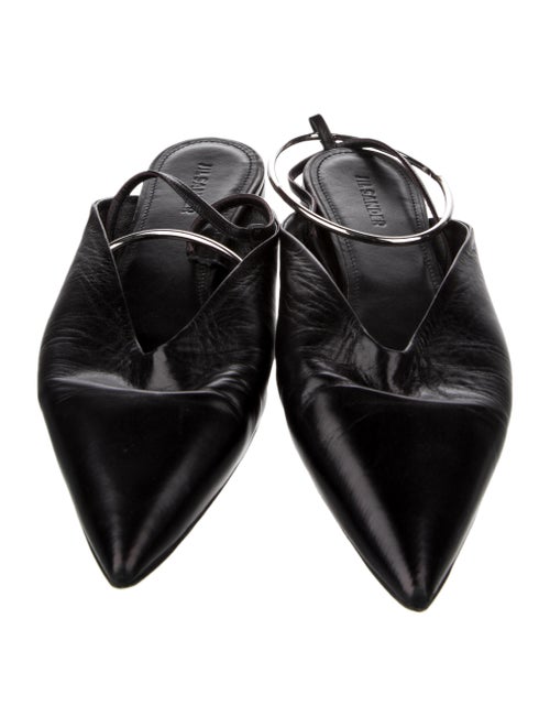 Jil Sander Leather Slingback Flats