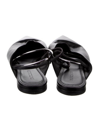 Jil Sander Leather Slingback Flats