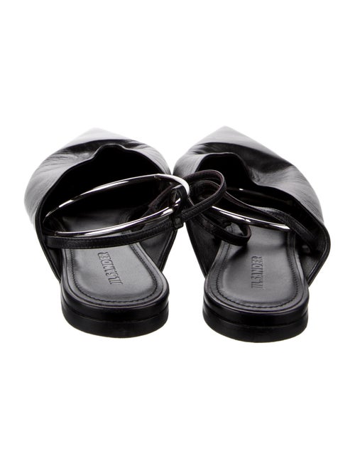 Jil Sander Leather Slingback Flats