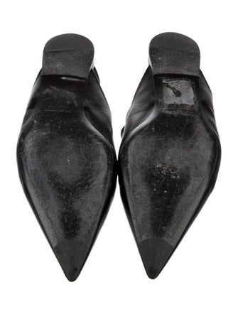 Jil Sander Leather Slingback Flats