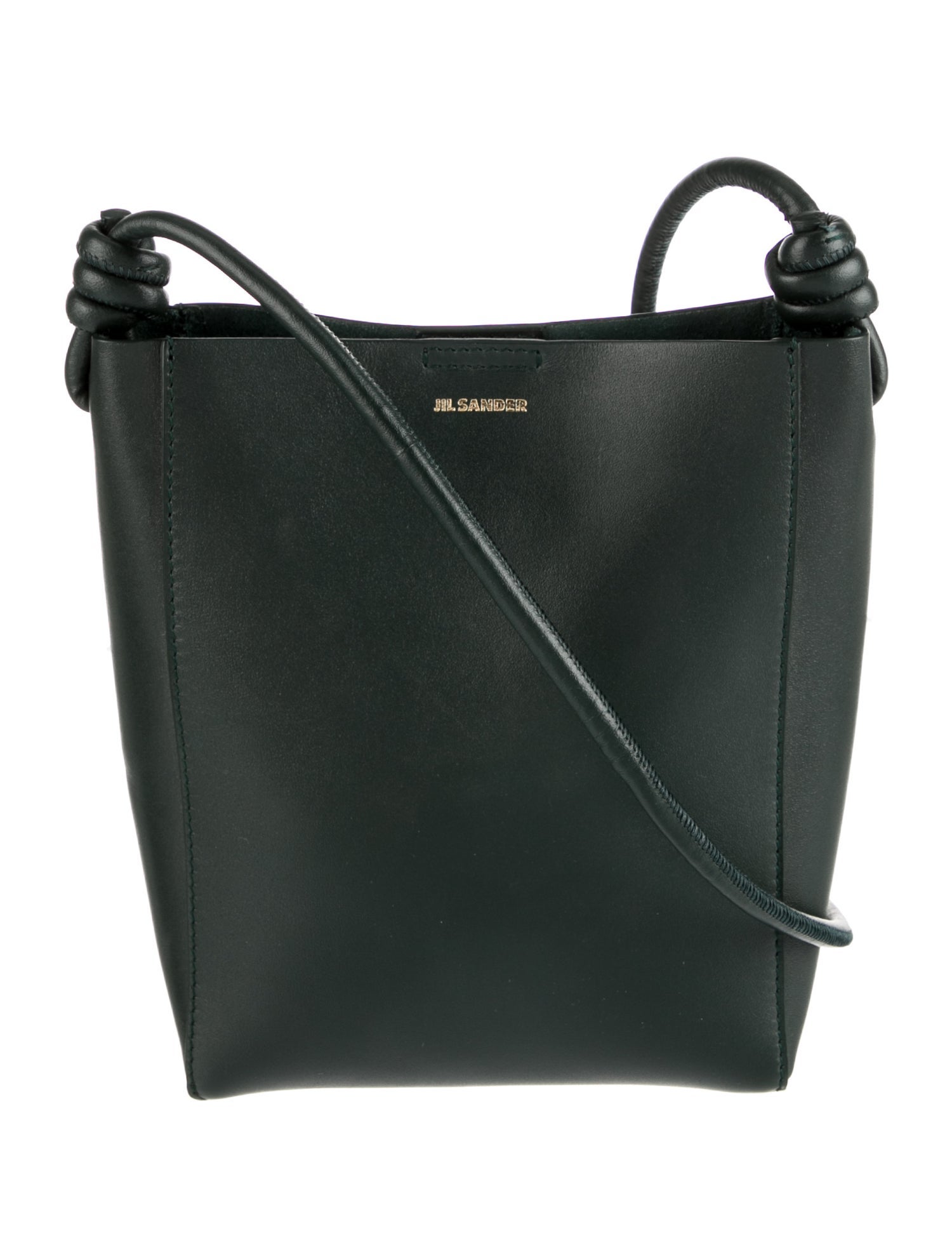 Jil Sander Leather Crossbody Bag Green Crossbody Bags, Handbags