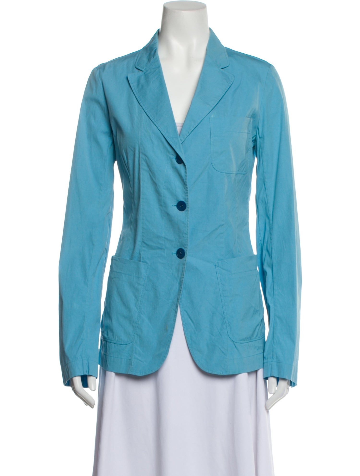 Jil Sander Blazer Blue Jackets, Clothing JIL116380 The RealReal