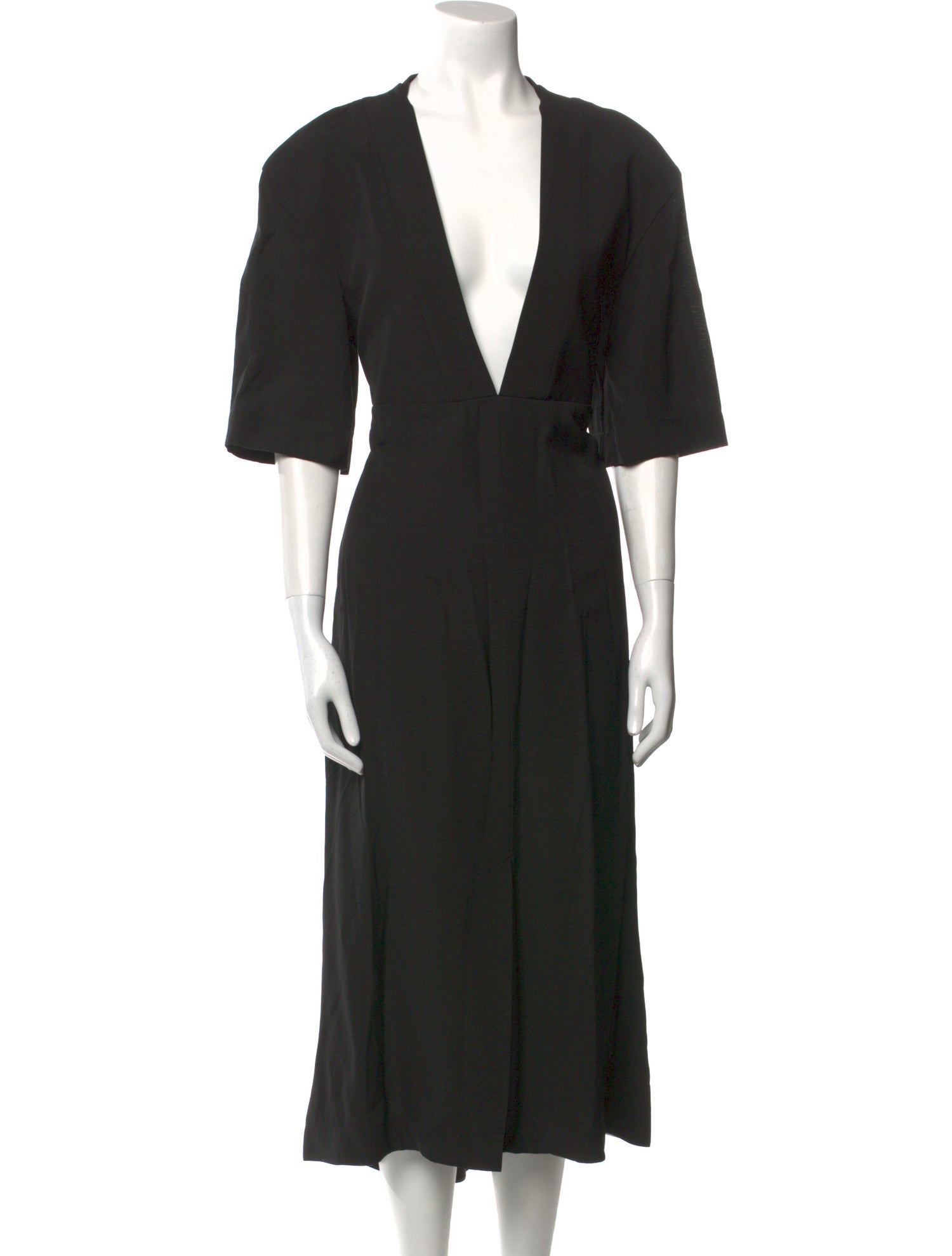 Jil Sander V-Neck Long Dress