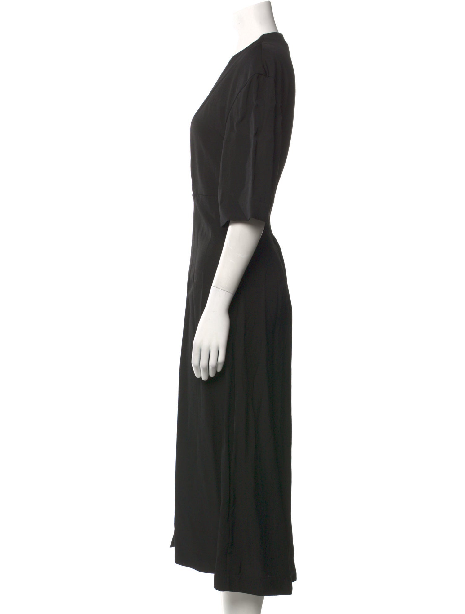 Jil Sander V-Neck Long Dress