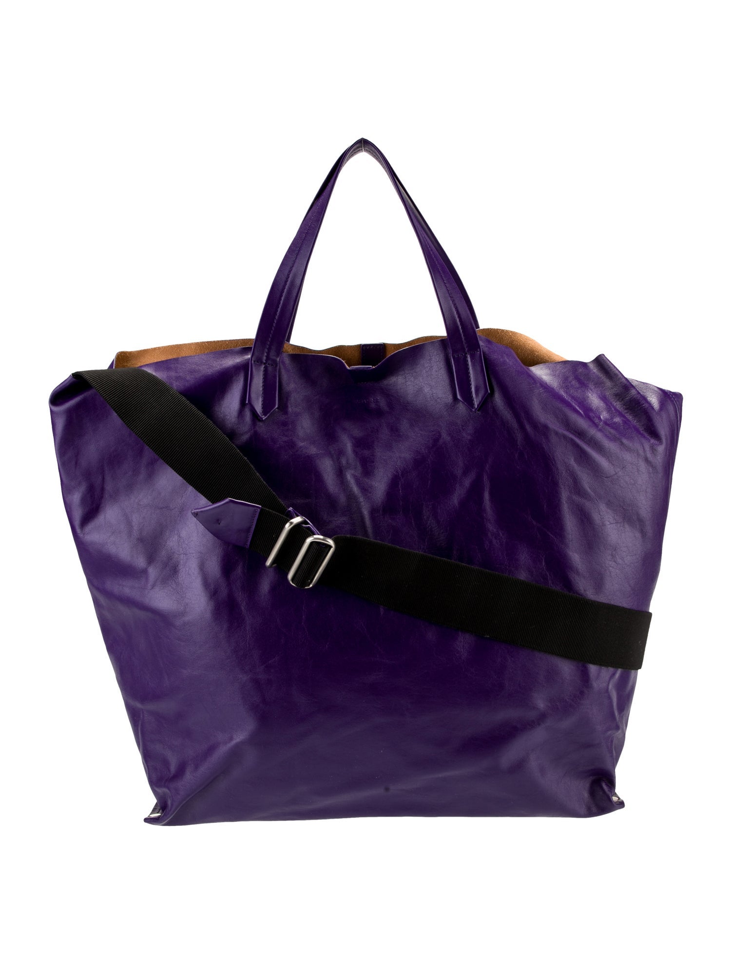 バッグ JIL SANDER ENAMEL LEATHER TOTE HAND BAG JIL SANDER ENAMEL LEATHER TOTE HAND BAG