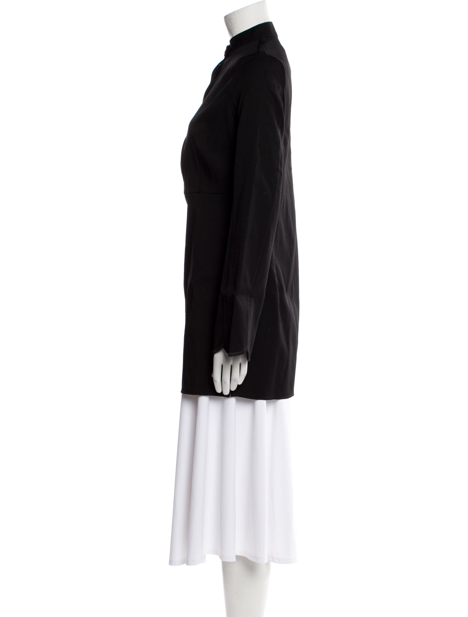 Jil Sander Virgin Wool Mock Neck Tunic